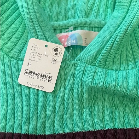 Striped Green and Black Women's Jumpsuit - Picture 2 of 3